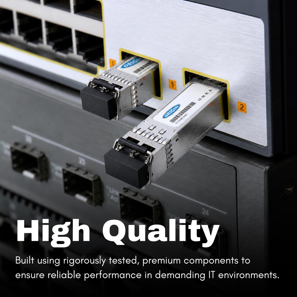 ORIGIN STORAGE Transceiver Ubiquiti Compatible 2 x SFP 1000Base-SX (850nm MMF 550m LC DOM)
