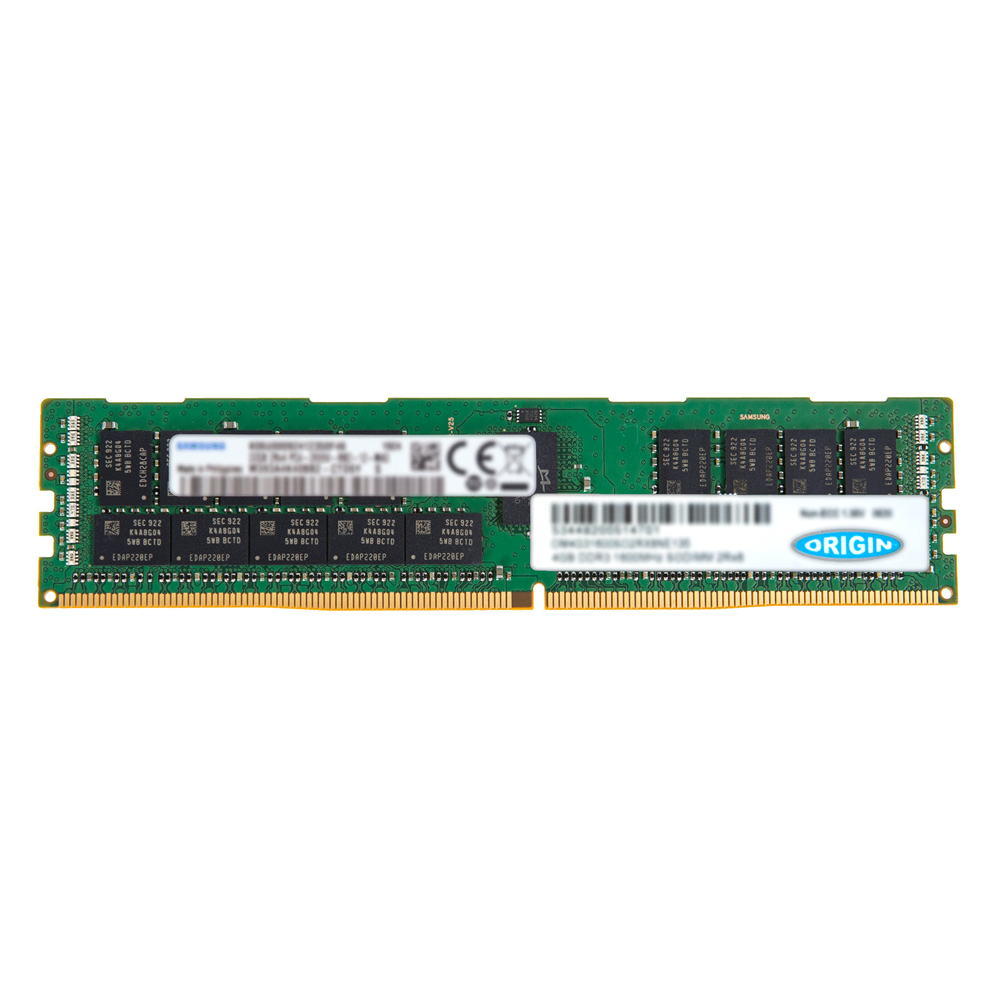 ORIGIN STORAGE Memory Mta9asf2g72pz2g9e1rs Samsung 16GB Ddr4 3200MHz RDIMM 1rx4 ECC 1.2v