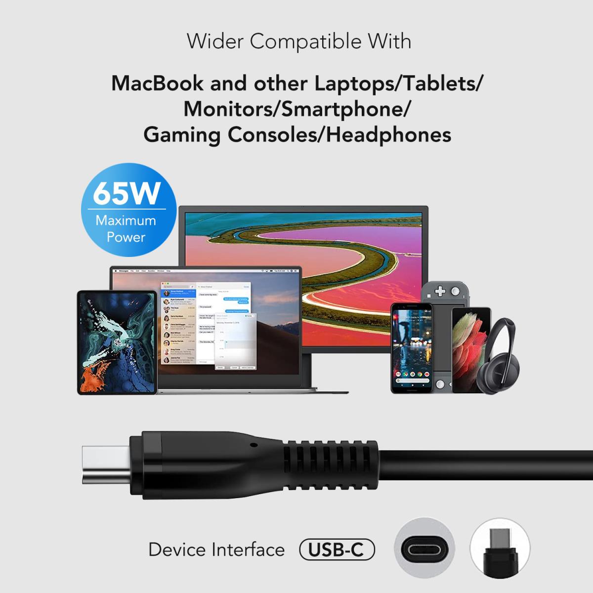 ORIGIN STORAGE Adapter 65w USB-c With Uk Cable