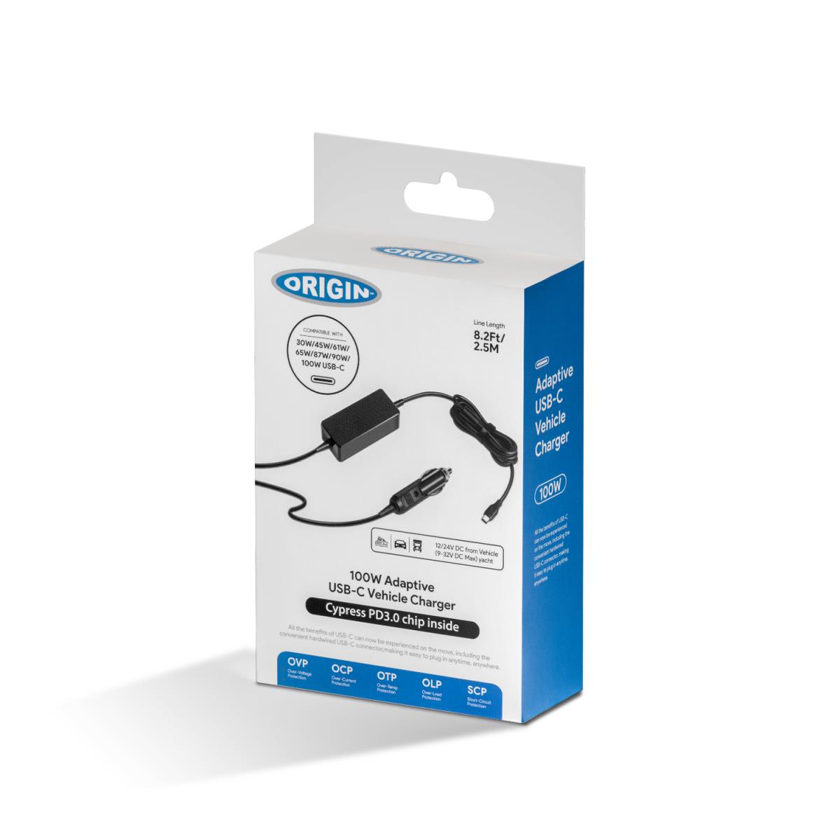 ORIGIN STORAGE Car Charger 100w USB-c