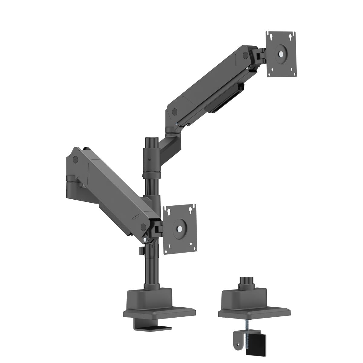 ORIGIN STORAGE Gas Spring Dual Monitor Arm With Vesa 75x75 And 100x100