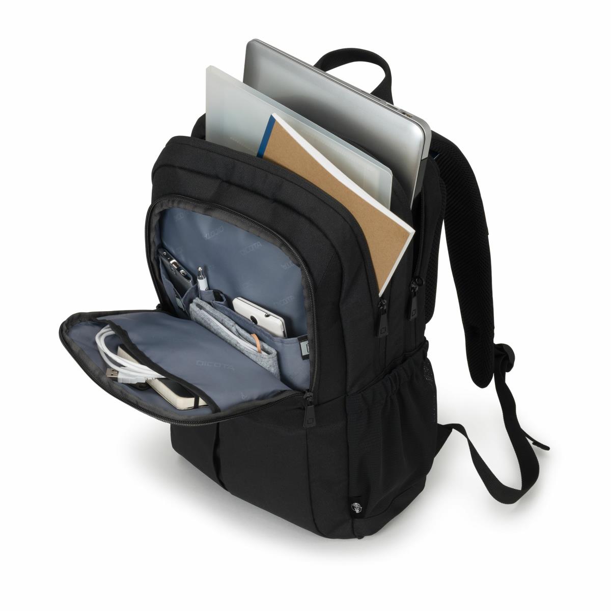 DICOTA Eco Scale -  15-17.3in Notebook Backpack - Black / 600d Recycled Pet (d31696-rpet)