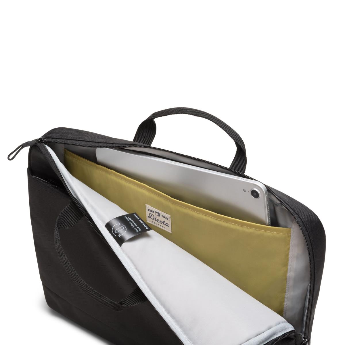 DICOTA Slim Eco Motion - 14-15.6in Notebook Case - Black / 600d Rpe Polyester