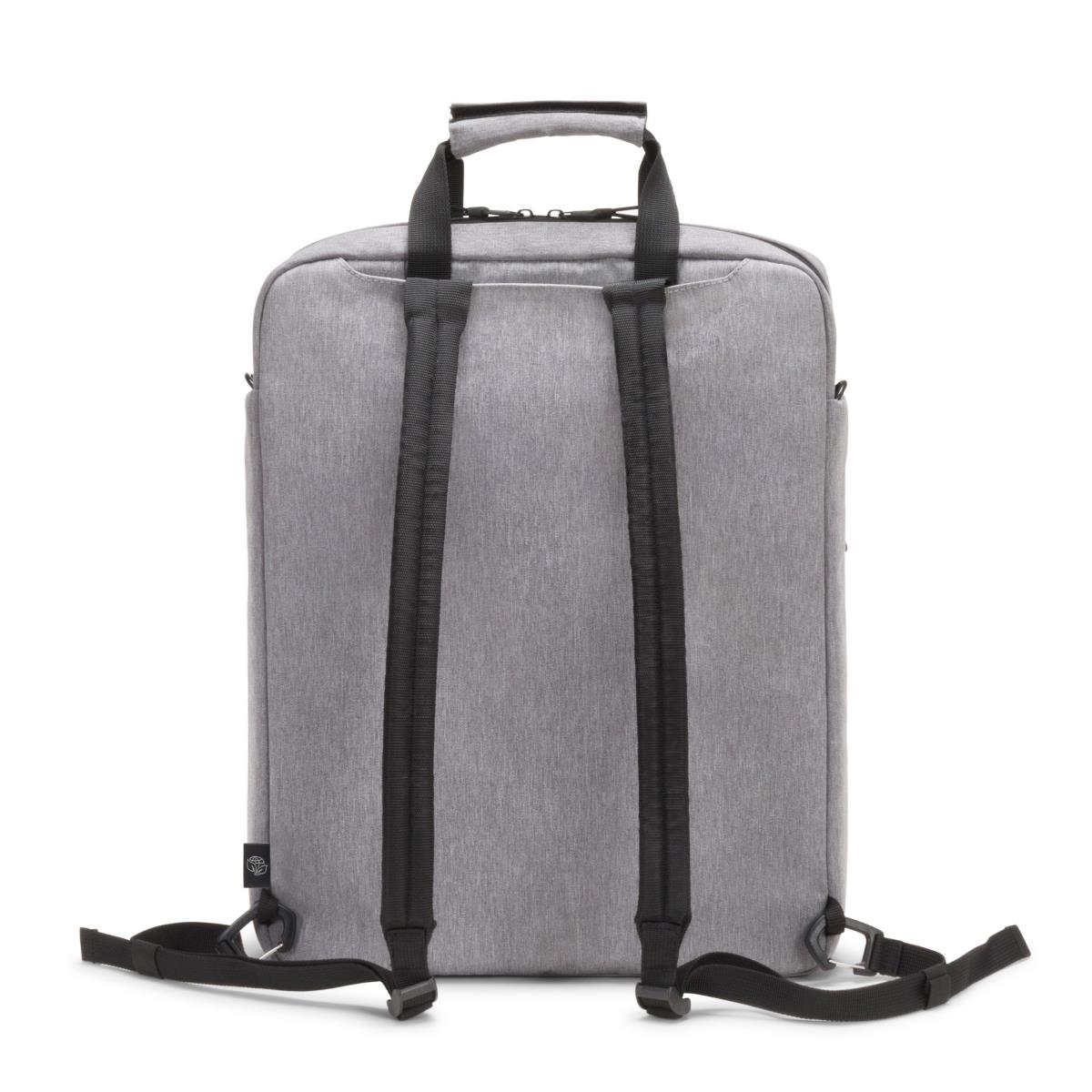 DICOTA Eco Motion - 13-15.6in Notebook Tote Bag - Grey / 600d Rpet Polyester