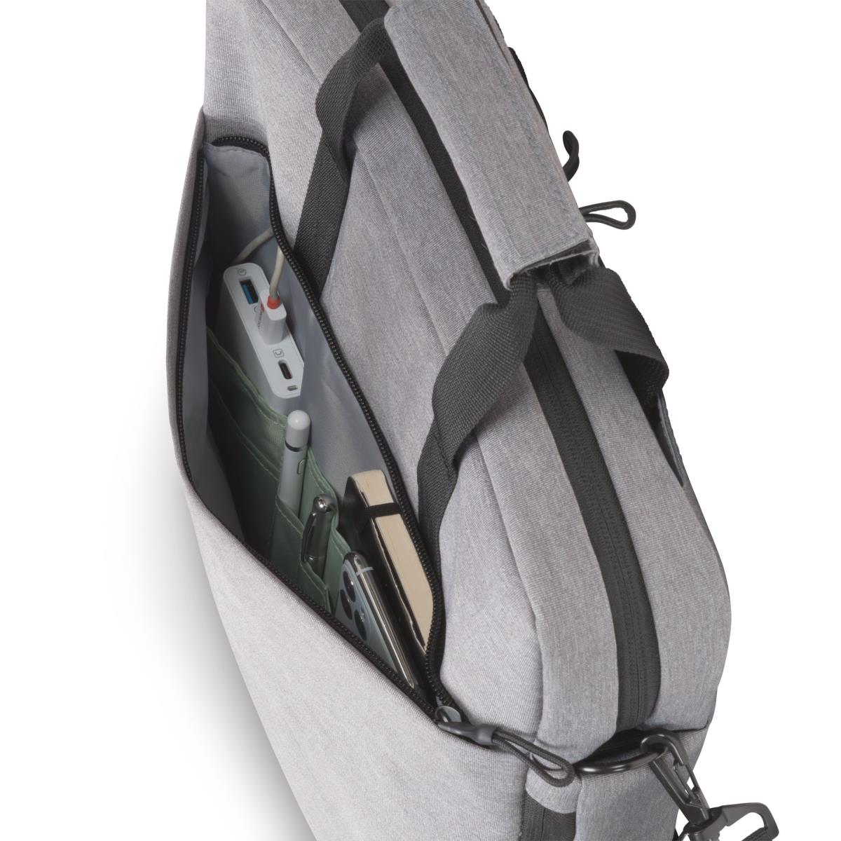 DICOTA Eco Motion - 13-15.6in Notebook Tote Bag - Grey / 600d Rpet Polyester