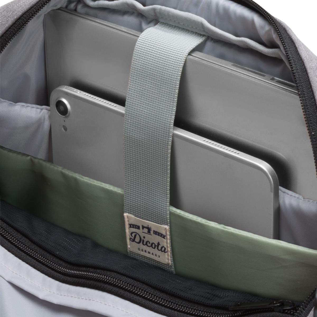 DICOTA Eco Motion - 13-15.6in Notebook Tote Bag - Grey / 600d Rpet Polyester
