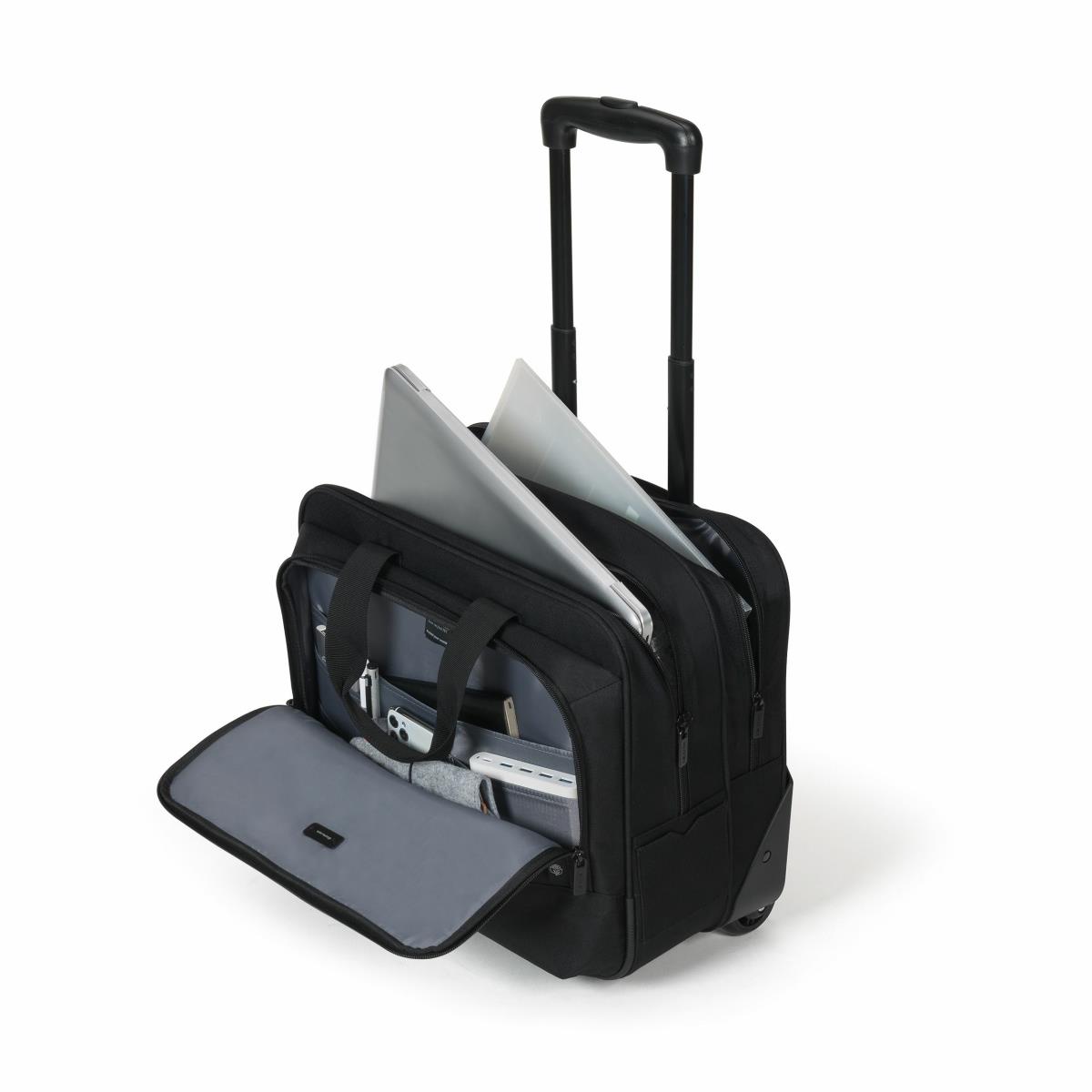 DICOTA Roller Eco Top Traveller Base - 13-16in Notebook Case - Black - 600d Recycled Pet