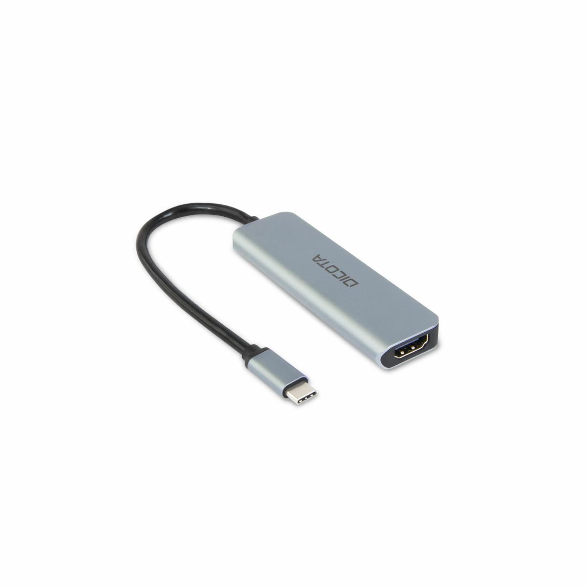 DICOTA USB-c 5-in-1 Video Hub 4k Pd 100w