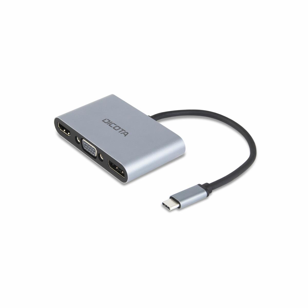 DICOTA USB-c Portable 5-in-1 Mini Docking Station 4k Hdmi Dp Pd 100w