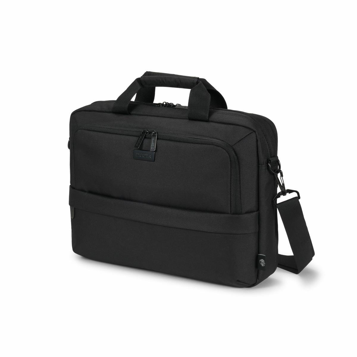 DICOTA Eco Top Traveller Core - 13-14.1in Notebook Bag - Black / 300d 100% Recycled Pet Polyester