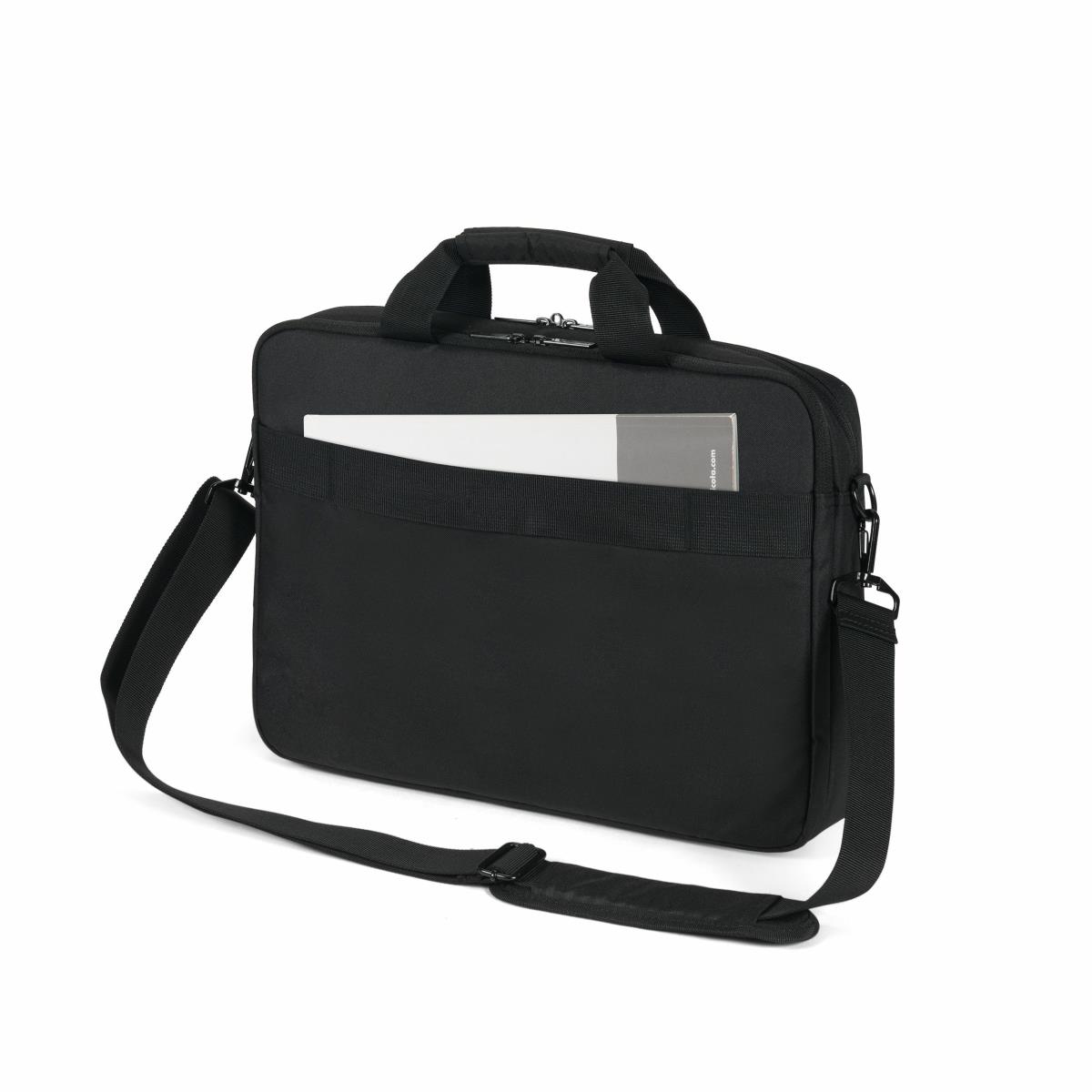 DICOTA Eco Top Traveller Core - 13-14.1in Notebook Bag - Black / 300d 100% Recycled Pet Polyester
