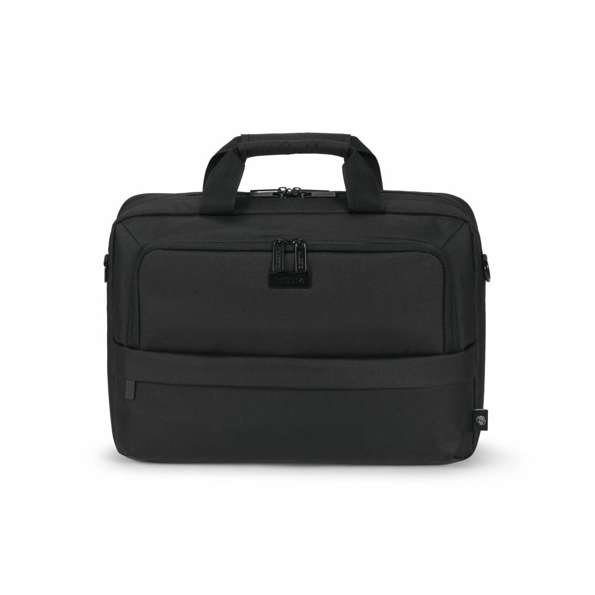DICOTA Eco Top Traveller Core - 13-14.1in Notebook Bag - Black / 300d 100% Recycled Pet Polyester