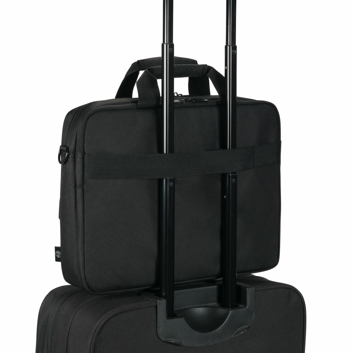 DICOTA Eco Top Traveller Core - 13-14.1in Notebook Bag - Black / 300d 100% Recycled Pet Polyester