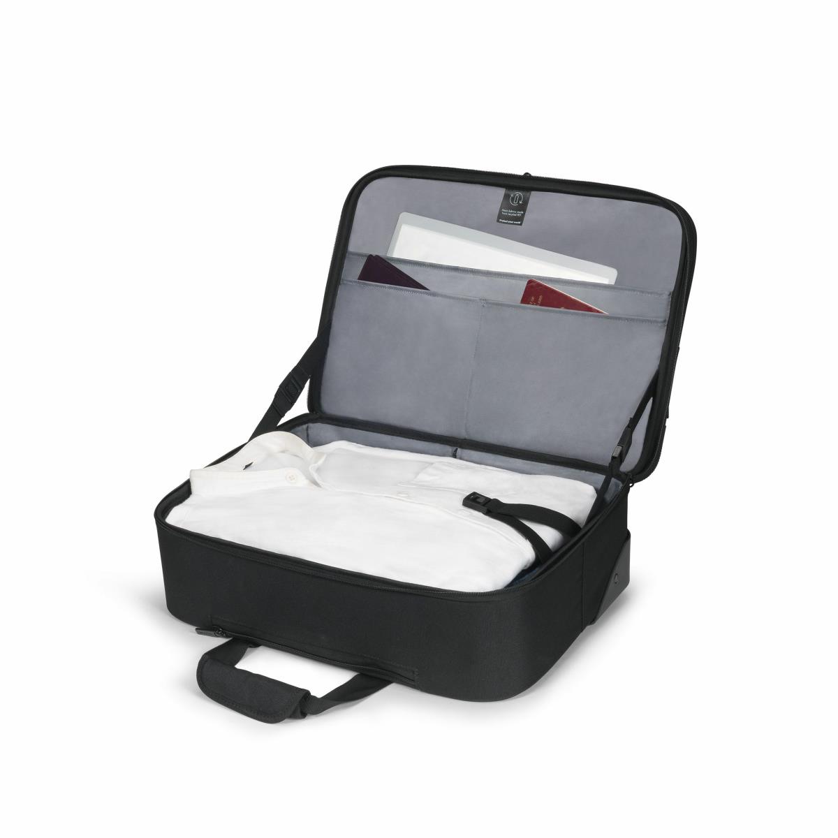 DICOTA Roller Multi Eco Base - 15-17.3in Notebook Backpack - Black / 600d Recycled Pet Polyester