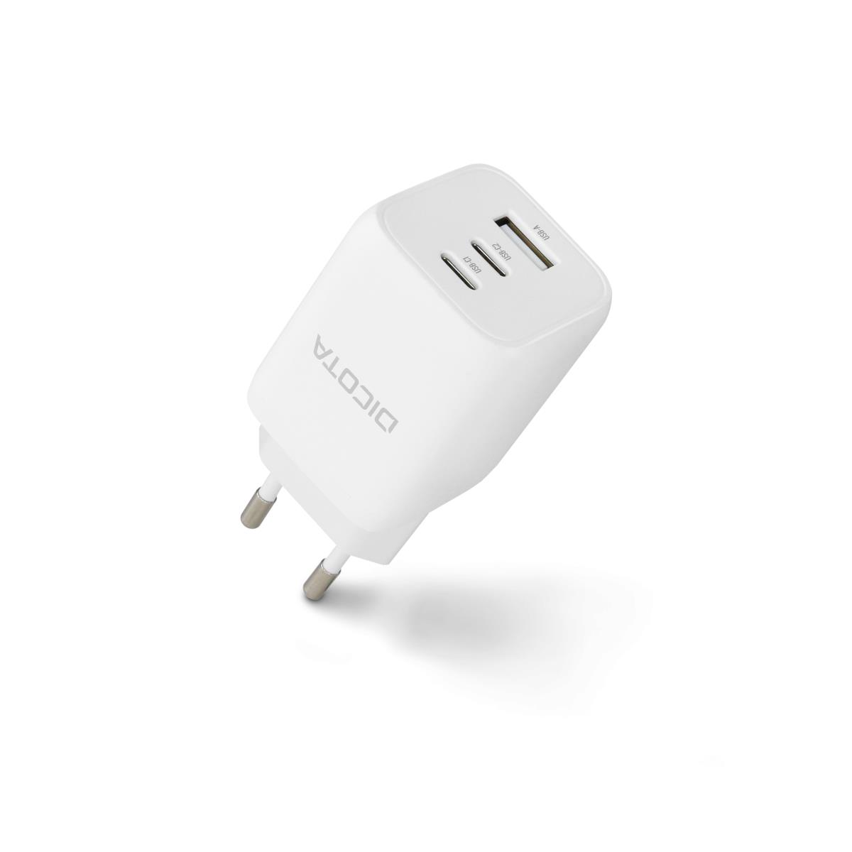 DICOTA Compact Laptop Gan Charger (65w)