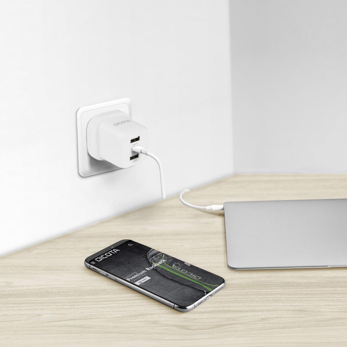 DICOTA Compact Laptop Gan Charger (32w) Uk