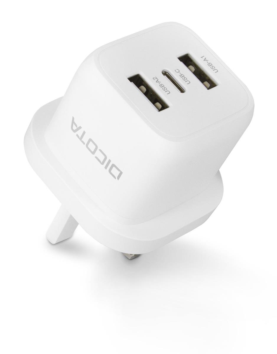 DICOTA Compact Laptop Gan Charger (32w) Uk