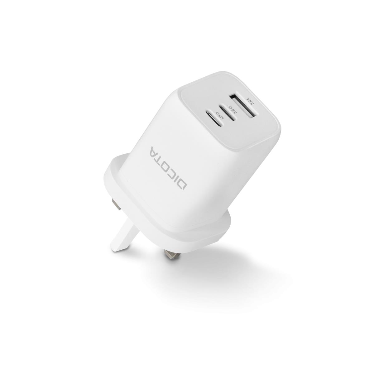DICOTA Compact Laptop Gan Charger (65w)