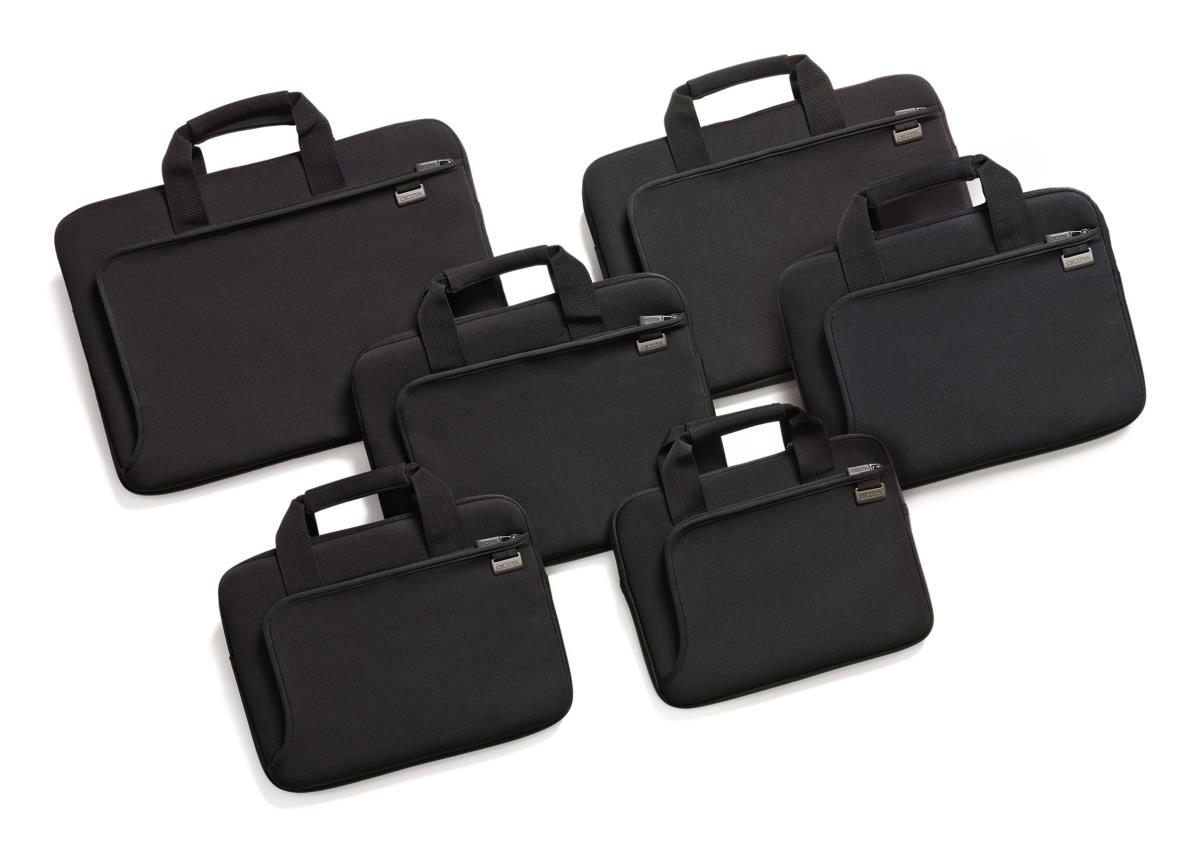 DICOTA Smart Skin - 12-12.5in Notebook Sleeve - Black / Neoprene With 100% Recycled Surface Fabric