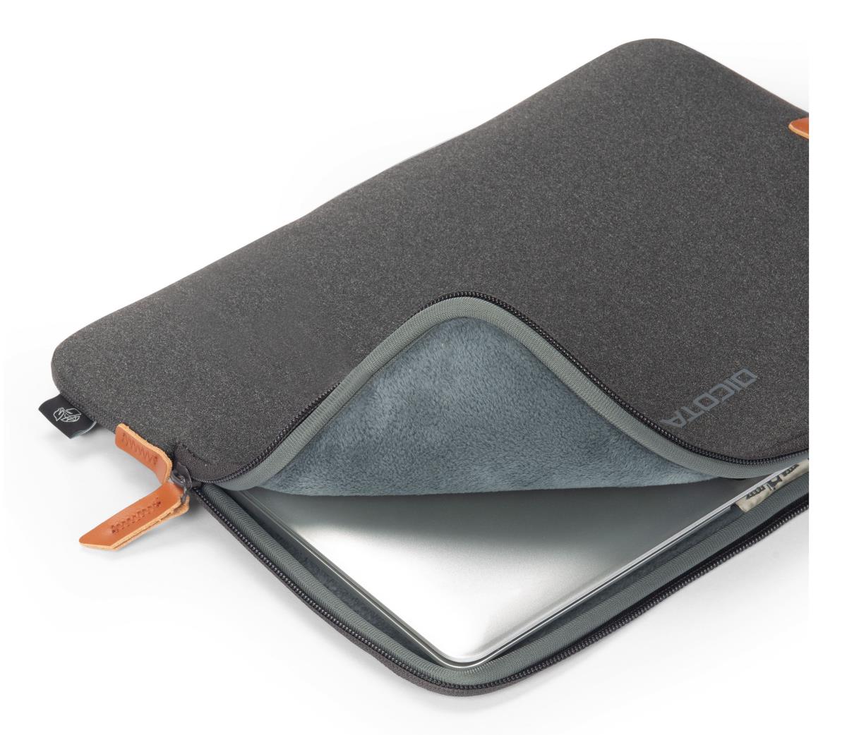 DICOTA Skin Urban Anthracite - 14in MacBook Sleeve - Anthracite / Recycled Polyester Neoprene Fabric