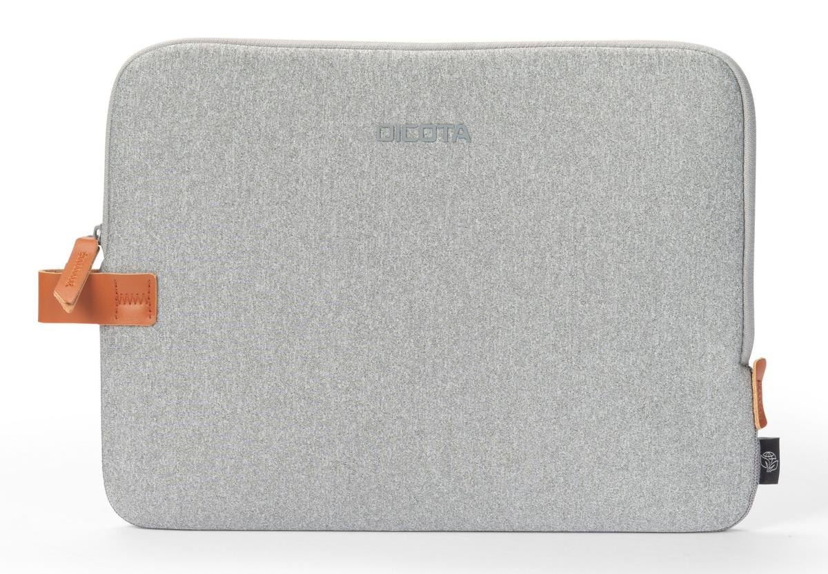 DICOTA Skin Urban - 15in MacBook Sleeve - Grey / Recycled Polyester Neoprene Fabric