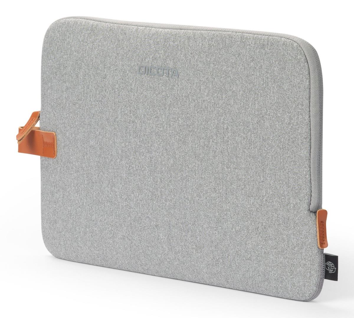 DICOTA Skin Urban - 15in MacBook Sleeve - Grey / Recycled Polyester Neoprene Fabric