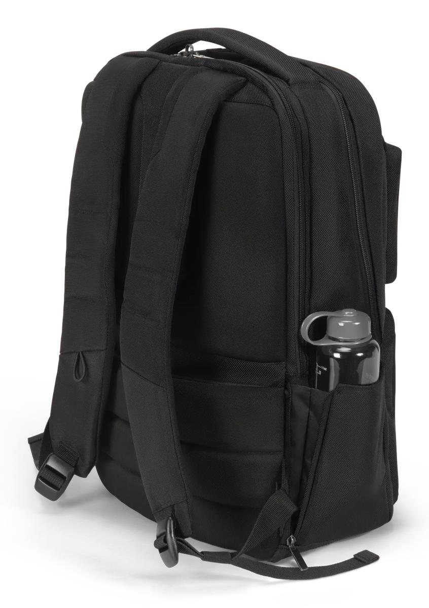 DICOTA Backpack Seven - 14-16in Notebook Backpack - Black / 1680d Recycled Pet Polyester