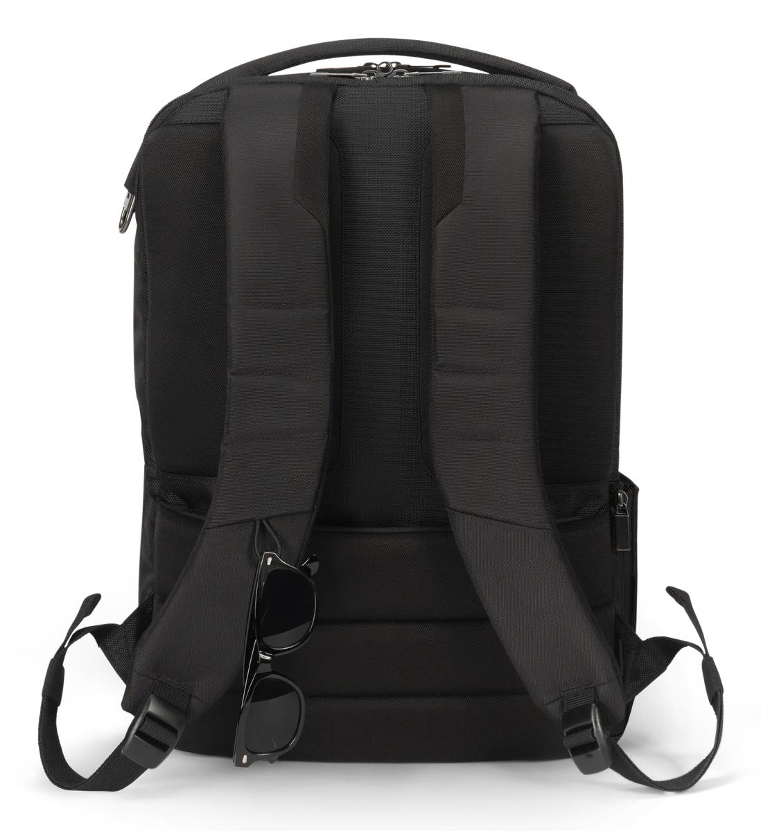 DICOTA Backpack Seven - 14-16in Notebook Backpack - Black / 1680d Recycled Pet Polyester
