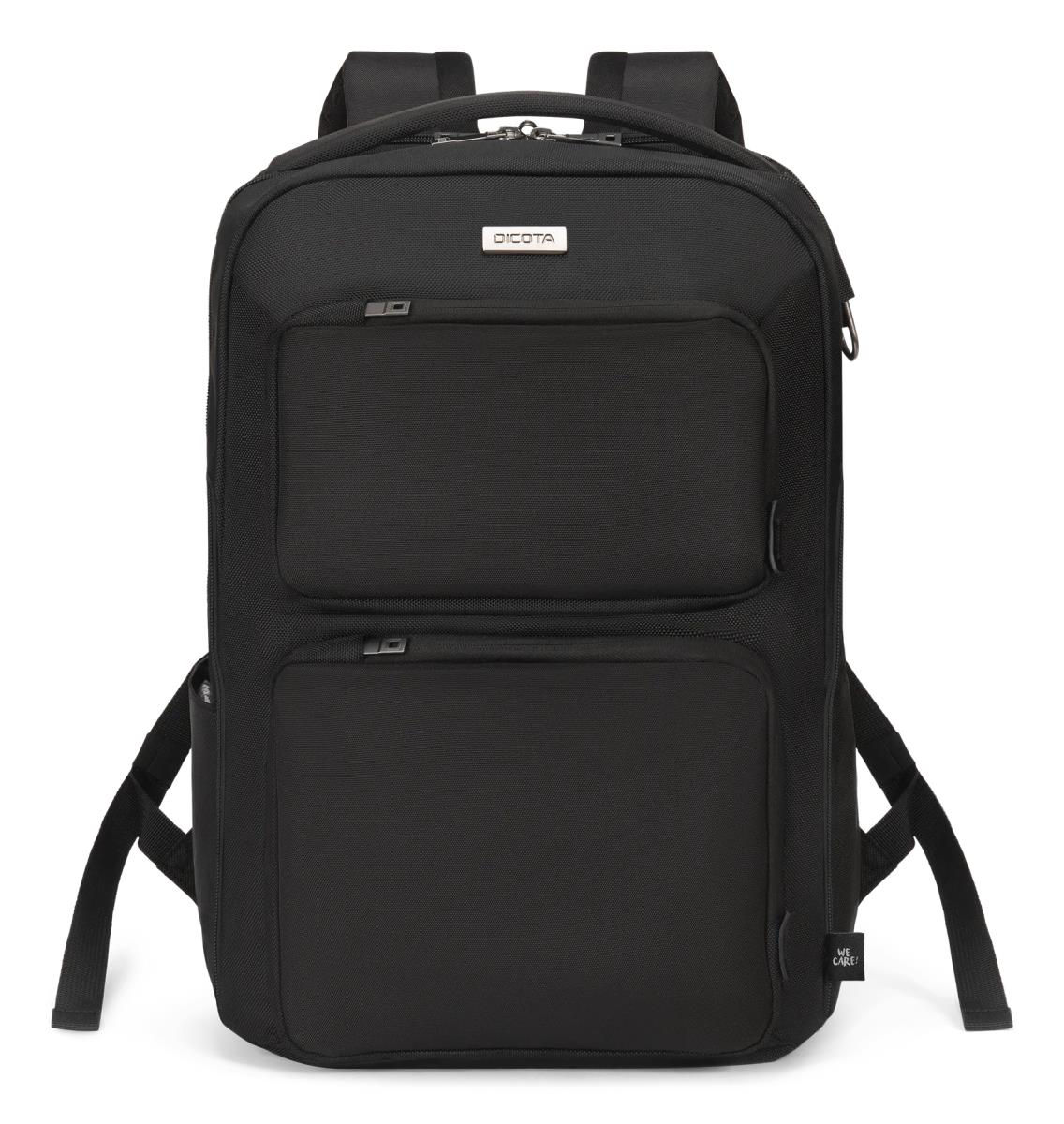 DICOTA Backpack Seven - 14-16in Notebook Backpack - Black / 1680d Recycled Pet Polyester