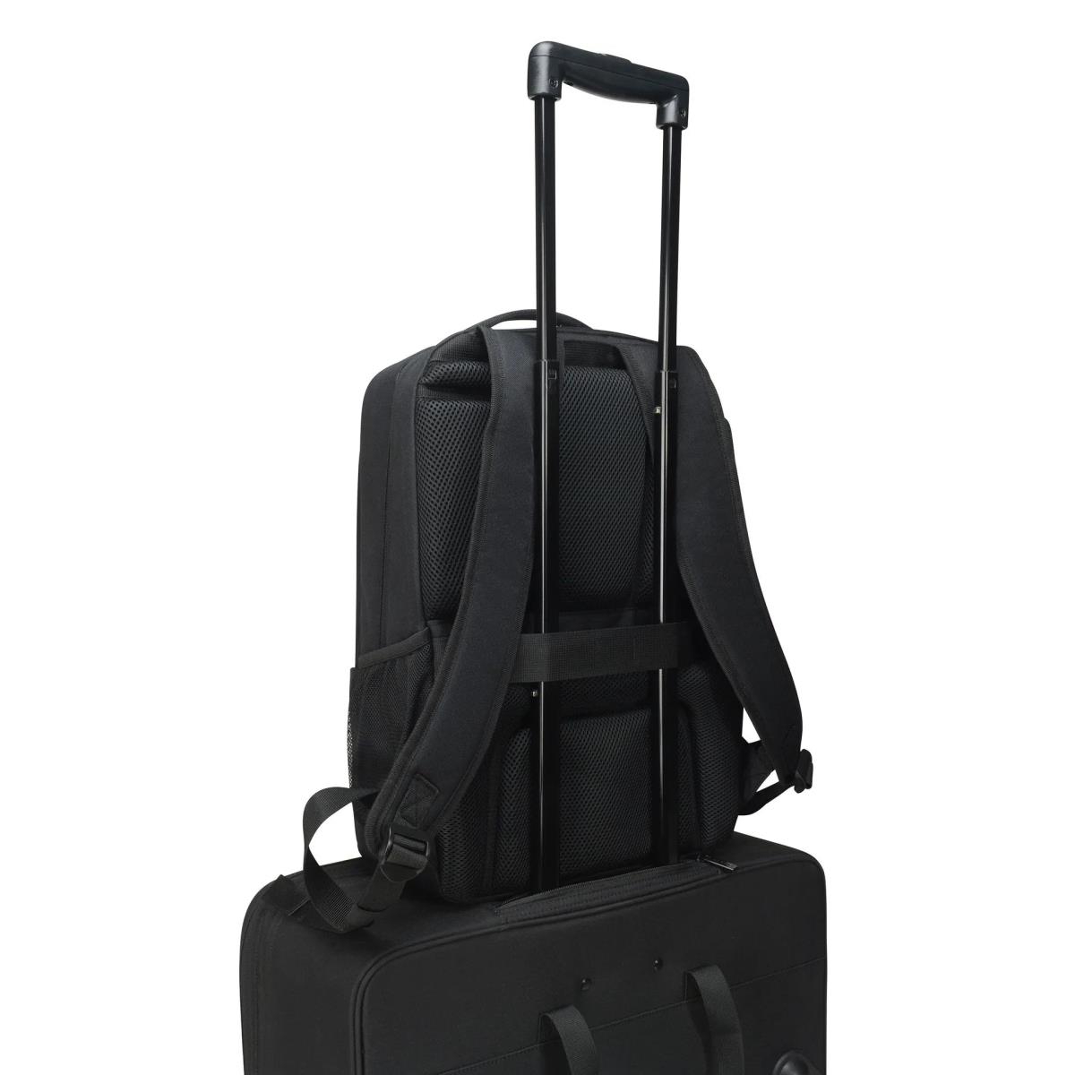 DICOTA Backpack Plus Two - 14-16in Notebook Backpack - Black / 600d Rpet Polyester