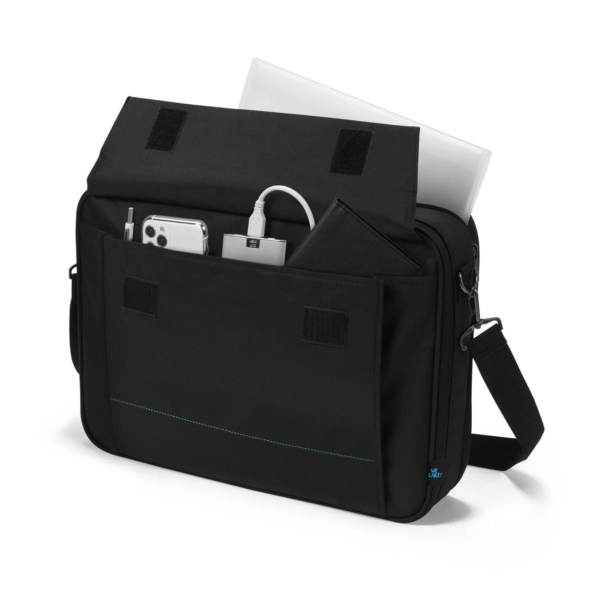 DICOTA Multi Plus Two - 14-16in Notebook Case - Black / 300d Recycled Pet Polyester