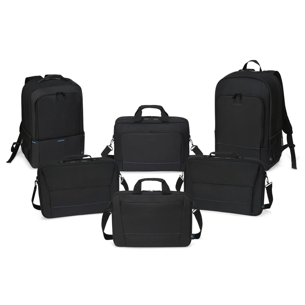 DICOTA Multi Plus Two - 14-16in Notebook Case - Black / 300d Recycled Pet Polyester