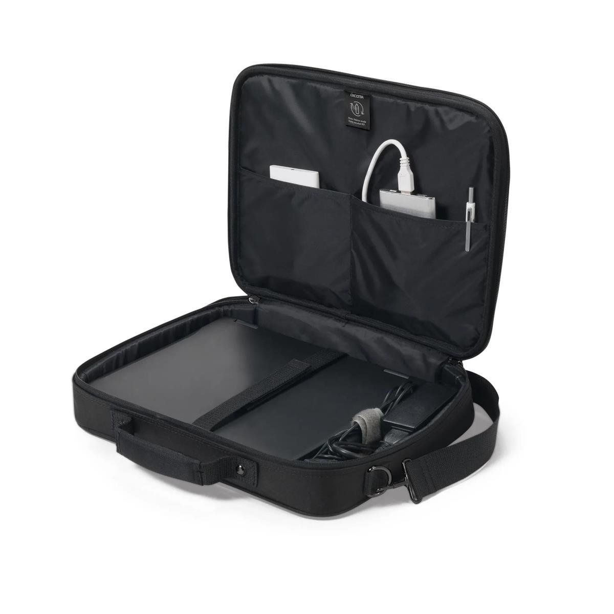 DICOTA Multi Two - 13-14in Notebook Case - Black / 300d Recycled Pet Polyester