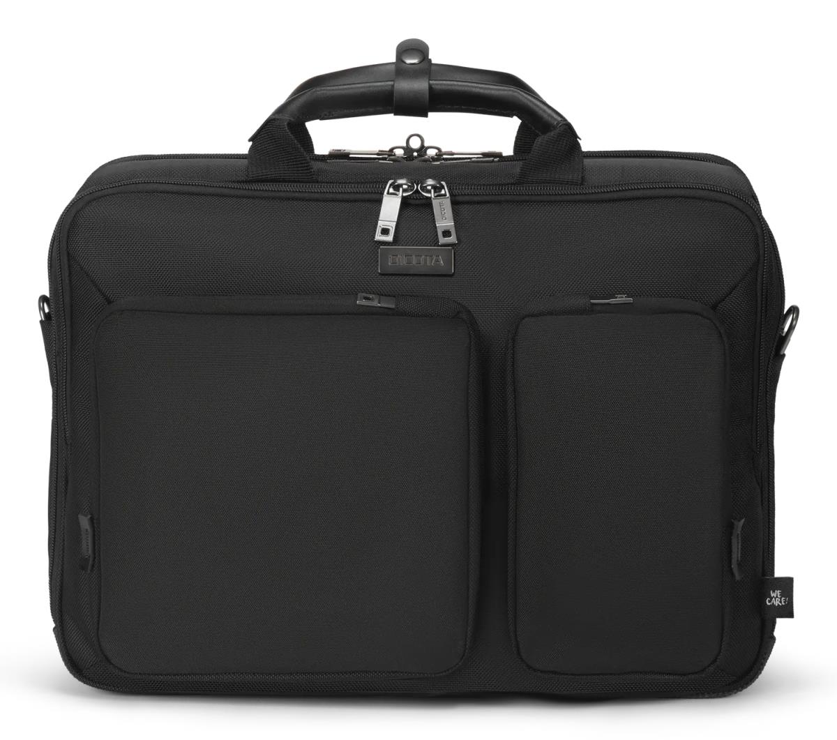 DICOTA Top Traveller Seven - 14-16in Notebook Case - Black / 1680d Recycled Pet Polyester