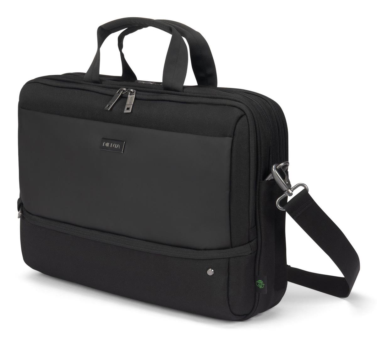 DICOTA Top Traveller Five - 12-14in Notebook Case - Black / 900d Recycled Pet Polyester