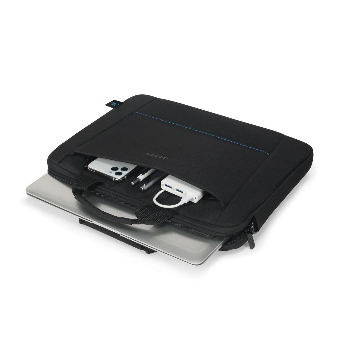 DICOTA Slim Case Two - 14-16in Notebook Case - Black / 300d Recycled Pet Polyester