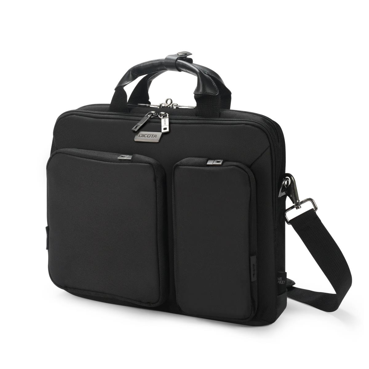 DICOTA Slim Case Seven - 12-14in Notebook Case - Black / 1680d Recycled Pet Polyester