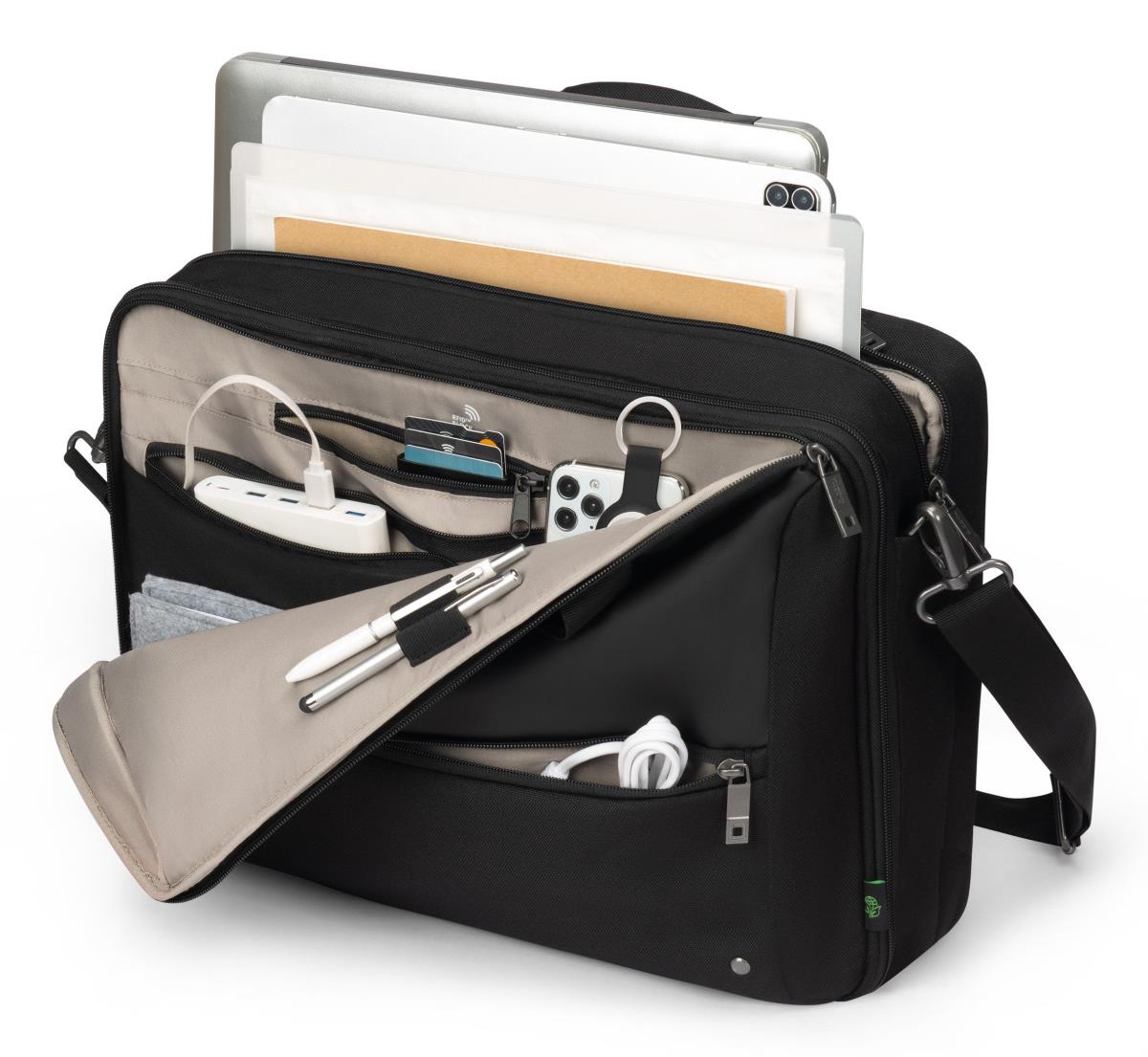 DICOTA Top Traveller Dual Five - 14-16in Notebook Case - Black / 900d Rrecycled Pet Polyester