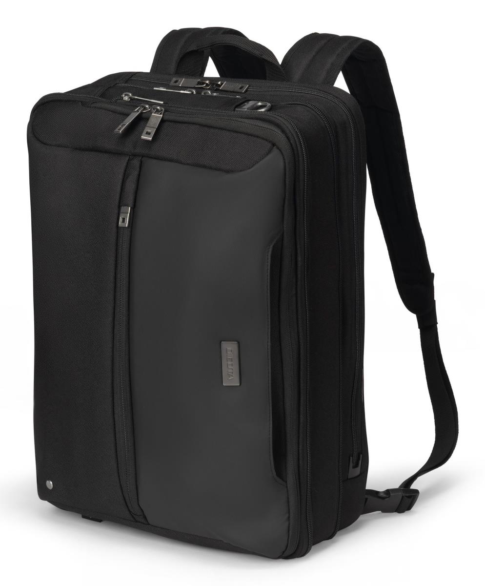 DICOTA Top Traveller Dual Five - 14-16in Notebook Case - Black / 900d Rrecycled Pet Polyester