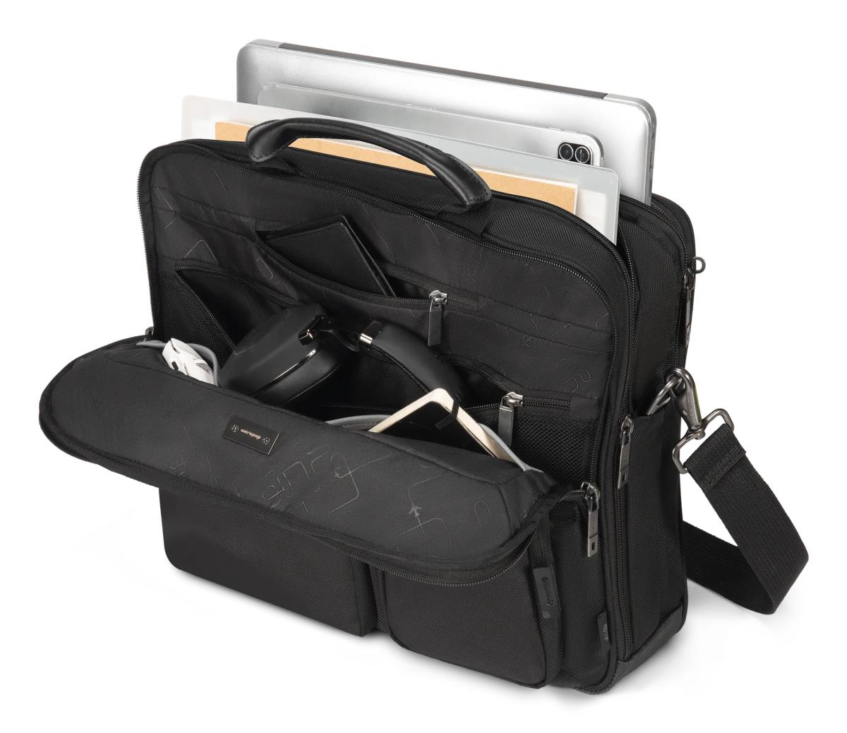DICOTA Top Traveller Seven - 12-14in Notebook Case - Black / 1680d Recycled Pet Polyester
