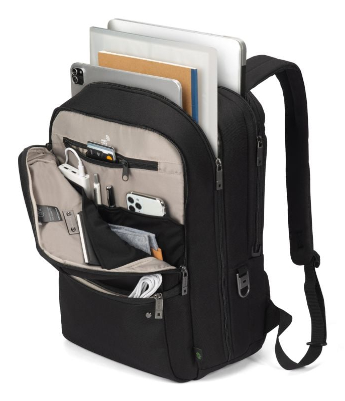 DICOTA Five - 14-16in Notebook Backpack - Black / 900d Recycled Pet Polyester