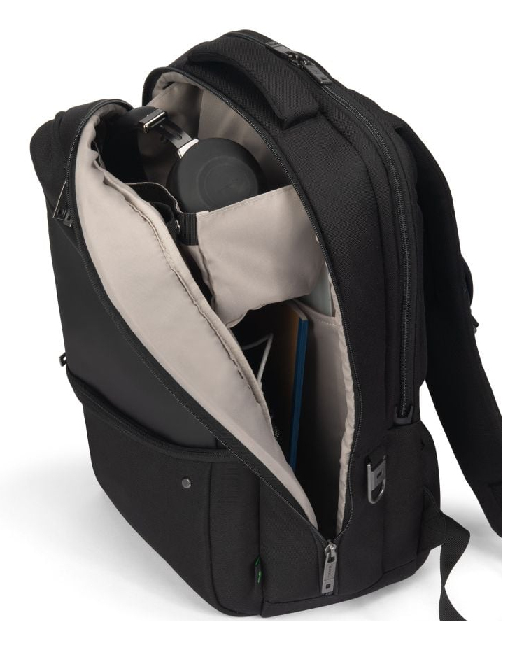 DICOTA Five - 14-16in Notebook Backpack - Black / 900d Recycled Pet Polyester