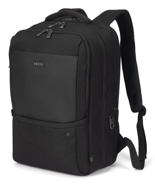 DICOTA Five - 15-17.3in Notebook Backpack - Black / 900d Recycled Pet Polyester