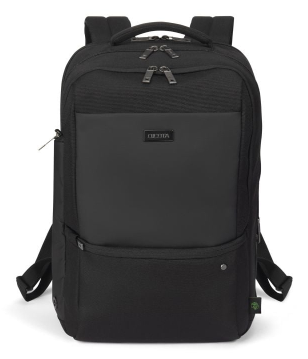 DICOTA Five - 15-17.3in Notebook Backpack - Black / 900d Recycled Pet Polyester