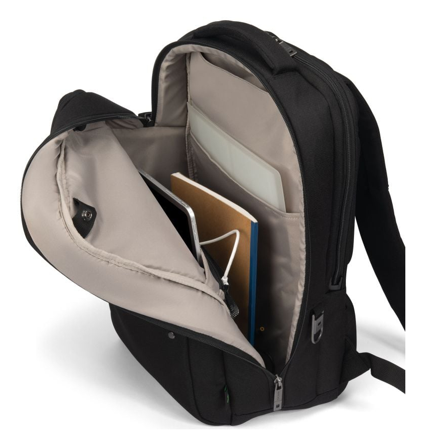 DICOTA Five - 15-17.3in Notebook Backpack - Black / 900d Recycled Pet Polyester