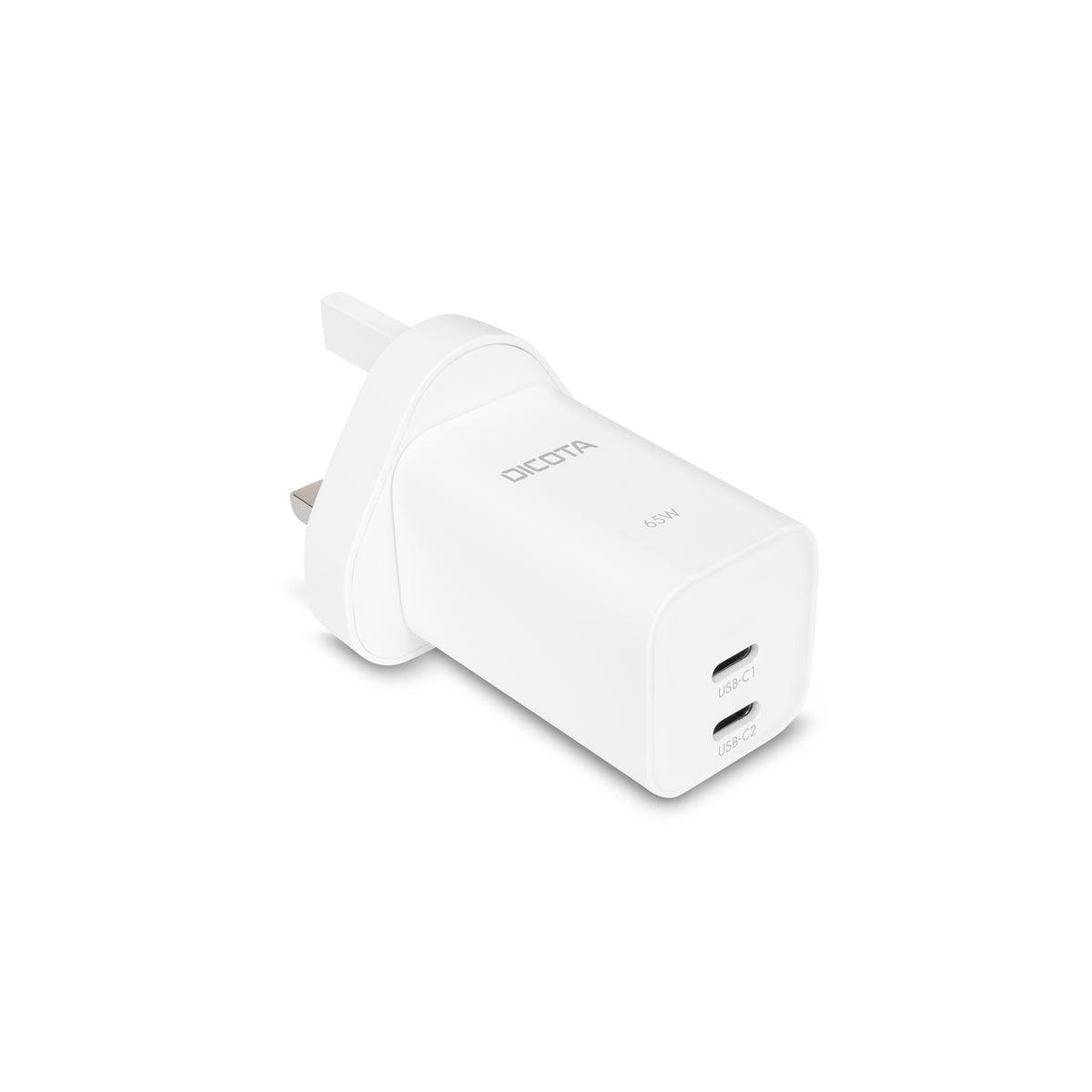 DICOTA Wall Charger 2-port USB-c 65w