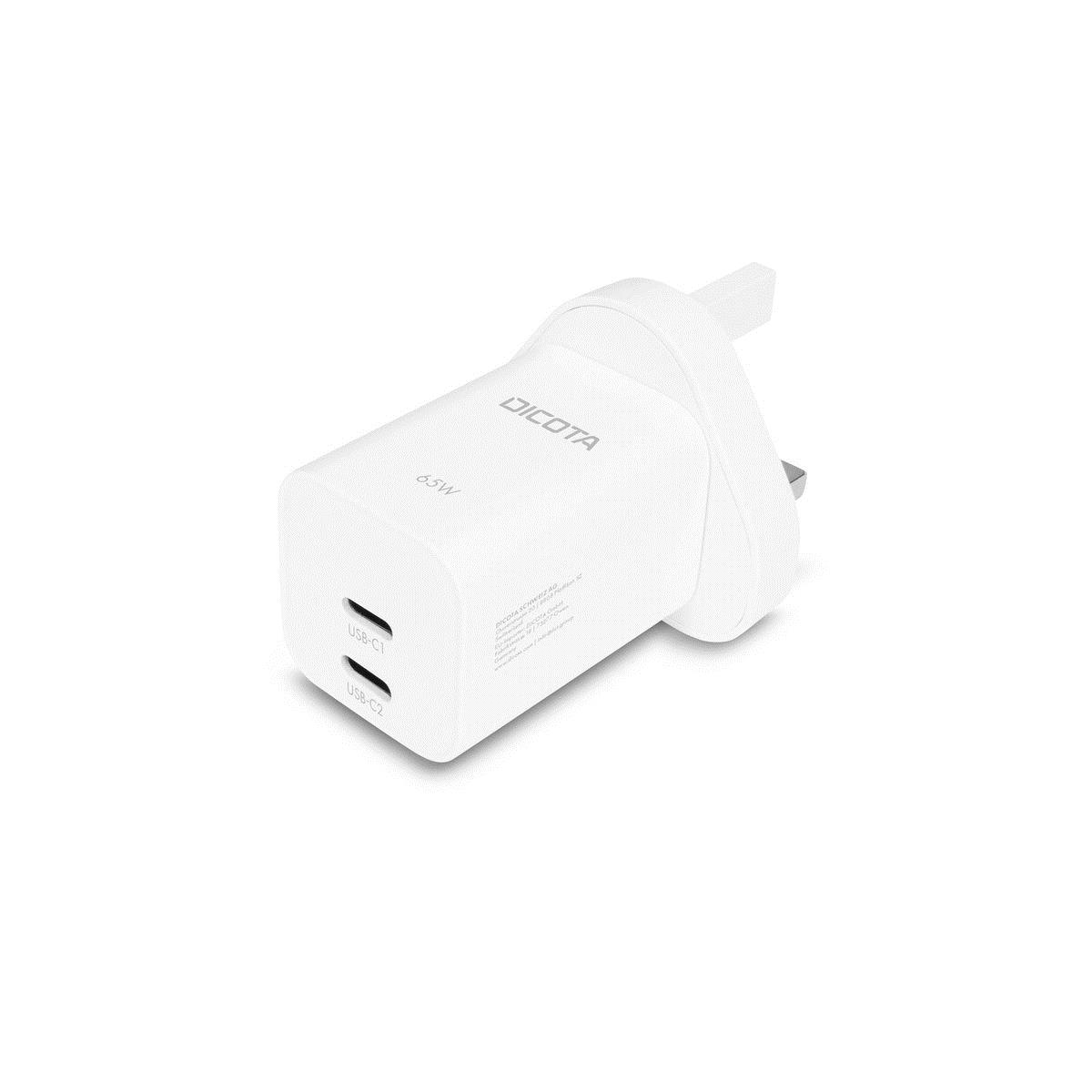 DICOTA Wall Charger 2-port USB-c 65w