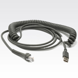 ZEBRA USB Cable Series A Connector 2.7m Coiled