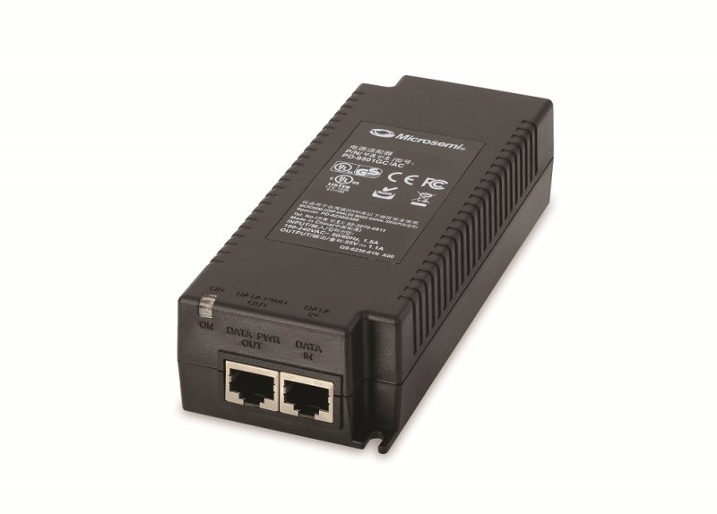MICROCHIP TECHNOLOGY PoE Midspan 1-Port IEEE802.3BT Legacy Mids 60W 10/100/1000 BaseT AC UK