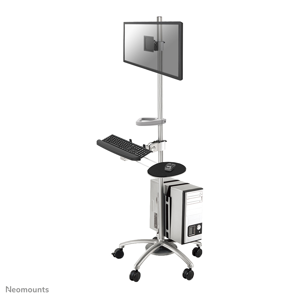 NEOMOUNTS Mobile Workstation (fpma-mobile1800) LCD Arm With Keyboard Mouse Tray